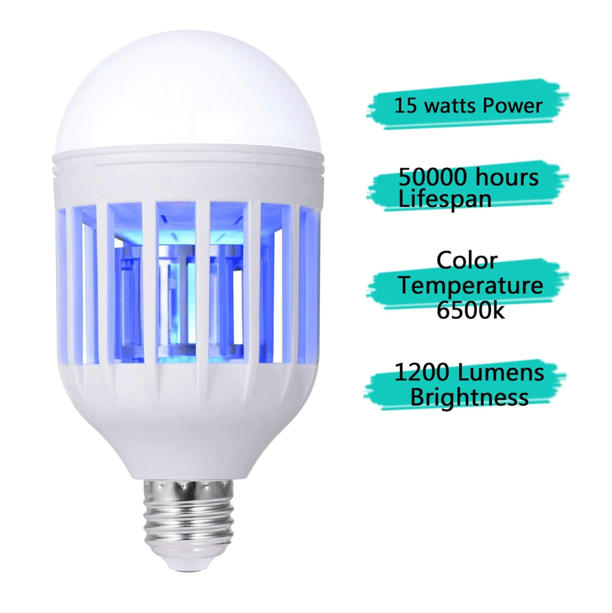 Miniatura 3 de Bombillo luz mata zancudos